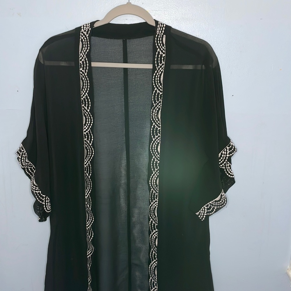 Sheer cardigan / Swim cover up